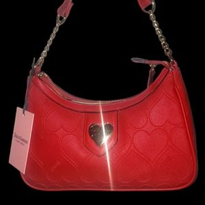 JUICY COUTURE HEART GOLD CHAIN SHOULDER STRAP NWT.